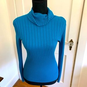 No Boundaries Turquoise Cowl Neck Sweater
